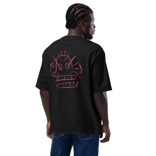 Discover Oversized Jinx Arcane "Graffiti Monkey" Heavyweight T-Shirt