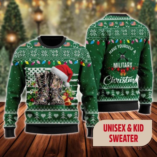 Discover Soldiers Have Yourself A Military Ugly Christmas Sweater