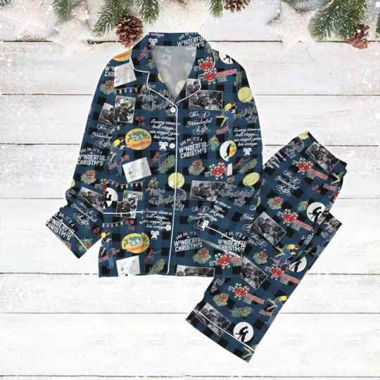 Discover Christmas It's A Wonderful Life Pajamas, Lasso The Moon Women Pajamas Set
