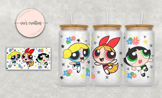 Discover Power Puff Girls Libbey Glass Tumbler