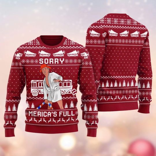 Discover Trump Cousin Eddie Christmas Sweater, Merry Christmas Shitters Full Sweater