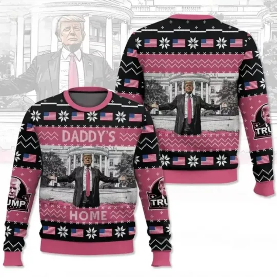 Discover Daddy’s Home Trump Christmas Ugly Sweater