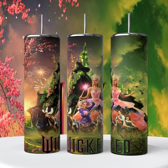 Discover Wicked movie 20 oz Tumbler with Lid and Straw