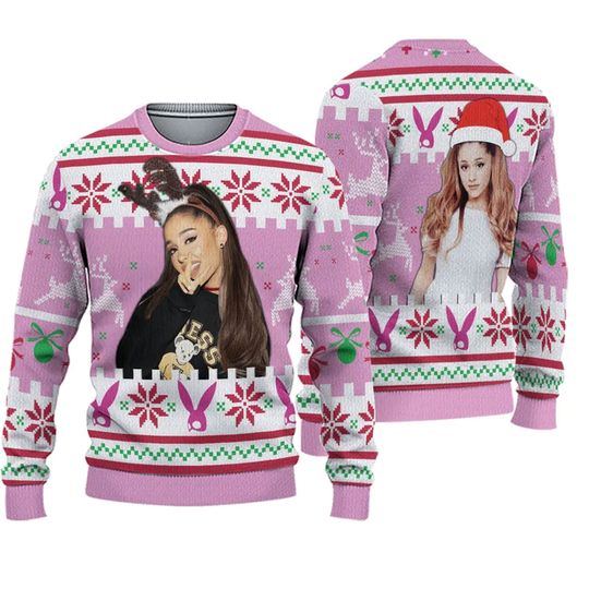 Discover Ariana Grande Ugly Christmas Sweater for Holiday
