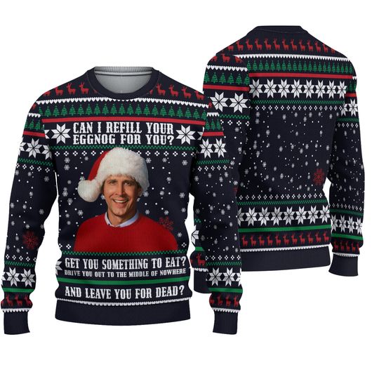 Discover Can I Refill Your Eggnog For You, 80s Movie Ugly Christmas Vacation Sweater