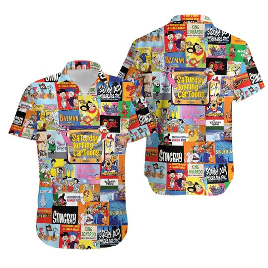 Discover Saturday Morning Cartoons Hawaiian Shirt