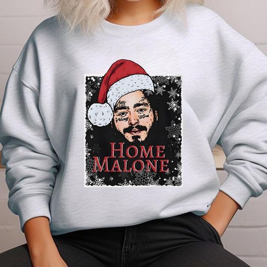 Discover Home Malone Post Malone  Christmas Sweatshirt