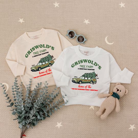 Discover Griswolds Tree Farm Kids Sweatshirt, Christmas Baby Toddler Sweatshirt, Christmas