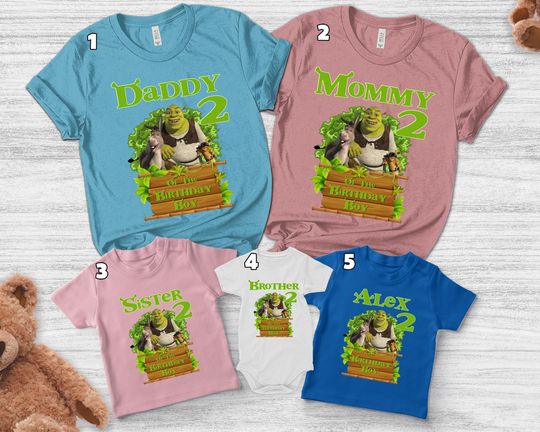 Discover Personalized Shrek Birthday Shirt