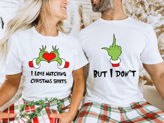 Discover Couples Matching Christmas Shirts Funny, Matching Christmas