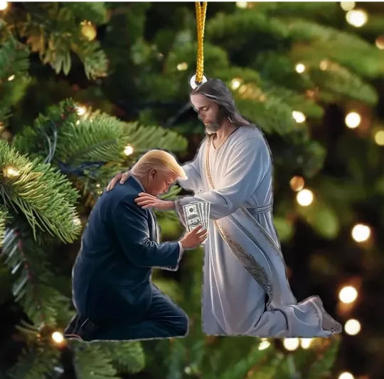 Discover Patriotic Donald Trump 2024 Christmas Ornament , Tree Decor
