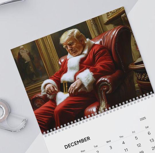 Discover Trump 2025 Wall Calendar Trump Gift for Him
