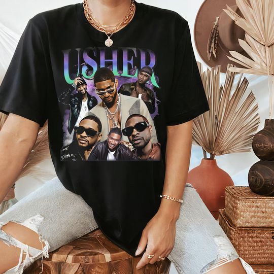 Discover Usher Tour 2024 Fan Merchandise - Past Present Future