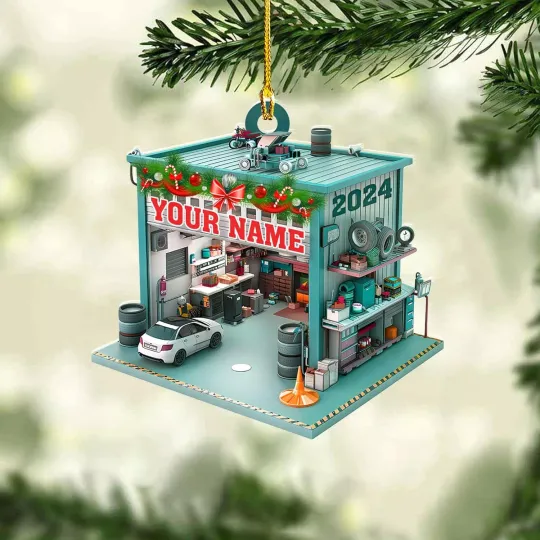 Discover Mechanic Tools Ornaments Custom Mica Flat Plastic Mechanic Ornaments for Christmas UM5G57