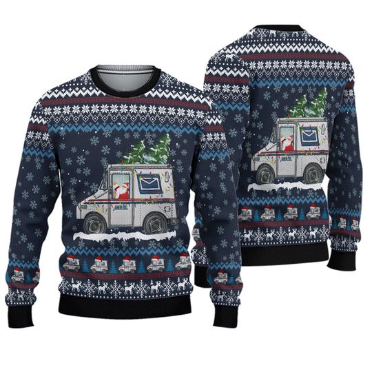 Discover Postal Worker Christmas Ugly Christmas Sweater, Gift For Postal Worker