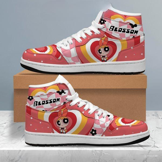 Discover Powerpuff Girl Blossom Sneakers, Custom Basketball Shoes