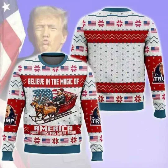Discover Trump Christmas Ugly Sweater, Humorous Trump Christmas Sweatshirt
