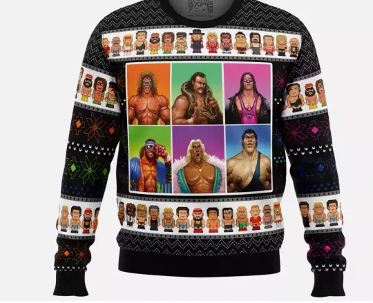 Discover WWF Wrestling Legends Ugly Christmas Sweater
