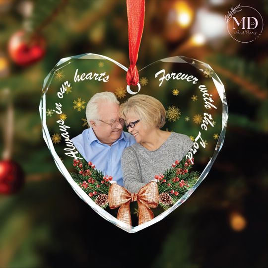 Discover Custom Photo Memory Ornament Gift for Family Personalized Christma
