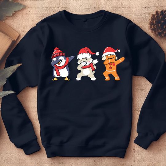 Discover Penguin And Friends Christmas Sweatshirt, Animal Crewneck