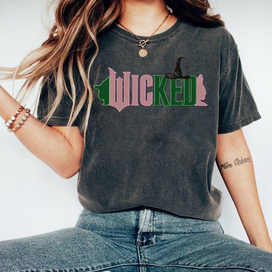 Discover Wicked Colorful Comfort Color Shirt, Defy Gravity Broomstick Magic Wand Shirt