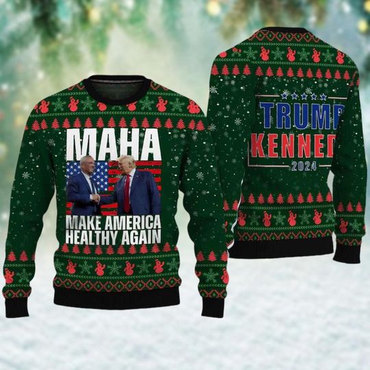 Discover Trump Make America Great Again 2024 Christmas Ugly Sweater