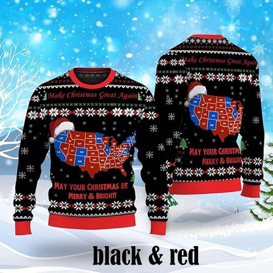 Discover MAGA Ugly Christmas Sweater: Make Christmas Great Again