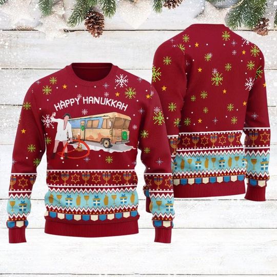 Discover Happy Hanukkah Christmas Sweater, Griswold Christmas Sweatshirt