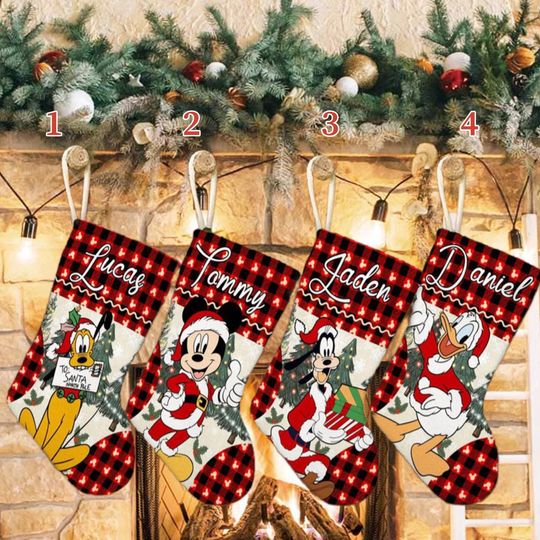 Discover Personalized Mouse And Friends Xmas Stocking, Duck And Dog