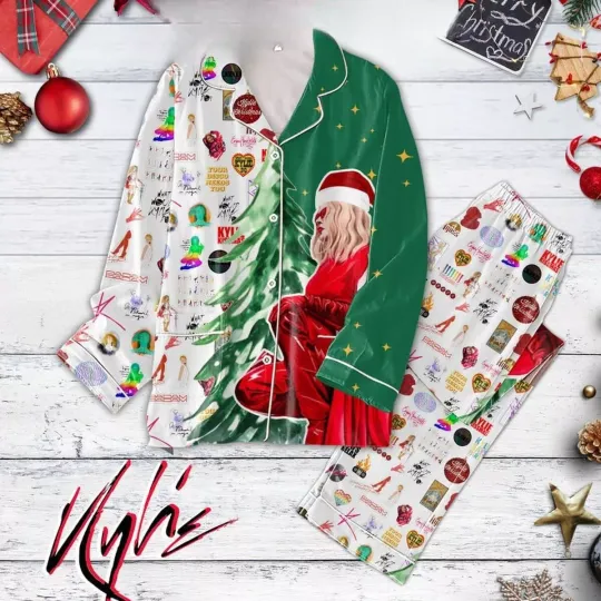 Discover Kylie Minogue Badam Badam Christmas Pajamas Set