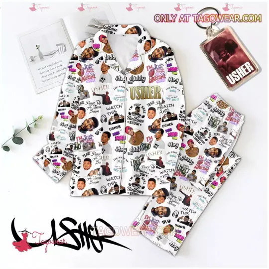 Discover Usher I’m Just Here For The Halftime Show Men Women’s Pajamas Set