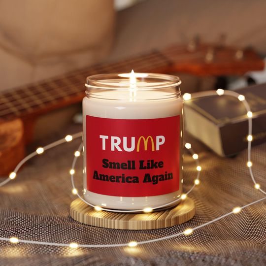 Discover Trump Candle Smell like America again, Republican christmas gift
