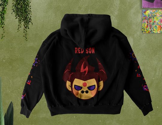 Discover Animation Monkei RedSon Unisex 3D Hoodie