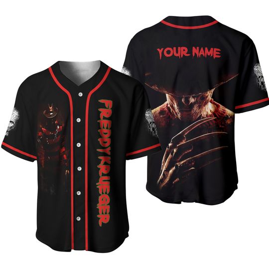 Discover Personalized Freddy Krueger Baseball Jersey