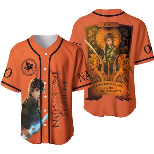 Discover Personalized Percy Jackson Jersey Shirt - Unique Camp Half-Blood Gear