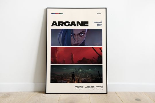 Discover Arcane Tv Show Poster, Modern Movie Poster Print, Arcane Poster Wall Decor