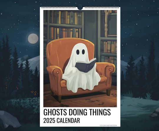Discover 2025 Spooky Monthly Wall Calendar