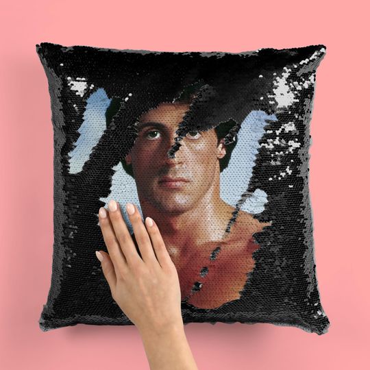 Discover SYLVESTER STALLONE - Fan Sequin Pillowcase
