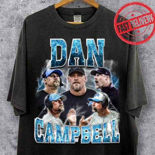 Discover Comfort Color Dan Campbell Bootleg Sport Vintage Shirt, Dan Campbell Lions Shirt