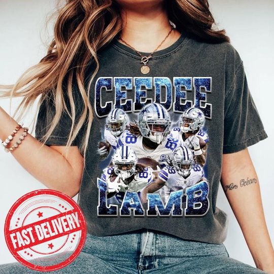 Discover Comfort Color CeeDee Lamb Bootleg 90s Graphic Style T-Shirt, CeeDee Lamb shirt