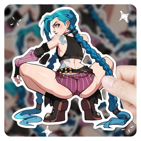 Discover Arcane Jinx Sticker, 3" Vinyl Sticker, lol-gift, lol fanart,