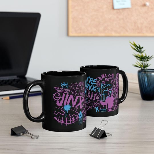 Discover Jinx Arcane inspired Mug ,Gaming Mug, Video Game Mug, Moba Game