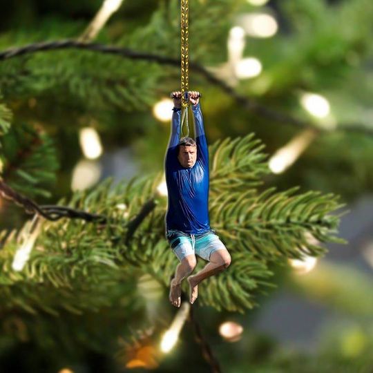 Discover I Think You Should Leave Zip Line Acrylic Christmas Acrylic Ornament