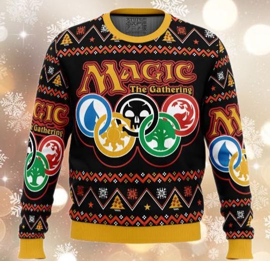 Discover Arena The Gathering Ugly Sweater, Magic Christmas Ugly Sweatshirt