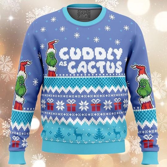 Discover Funny Cactus Christmas Sweatshirt, Cactus Ugly Sweatshirt