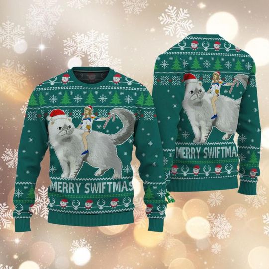 Discover Merry Swiftmas Sweater, Merry Christmas Ugly Sweatshirt