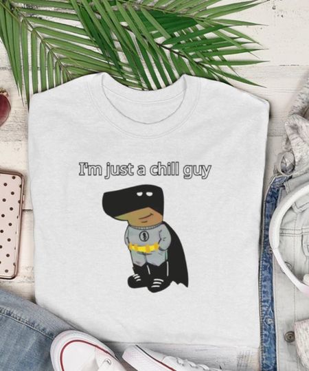 Discover Relaxed Cartoon Dog Gift I'm Just a Chill Guy shirt,Cool Dog Chill Guy