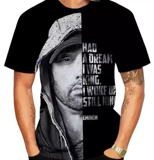 Discover Rapper EMINEM 3D All Over Printed Hip-hop T-shirt