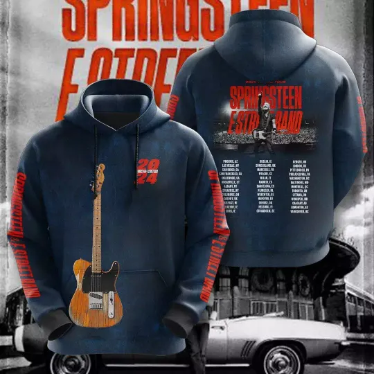 Discover Bruce Springsteen & E Street Band World Tour 2024 Hoodie 3D