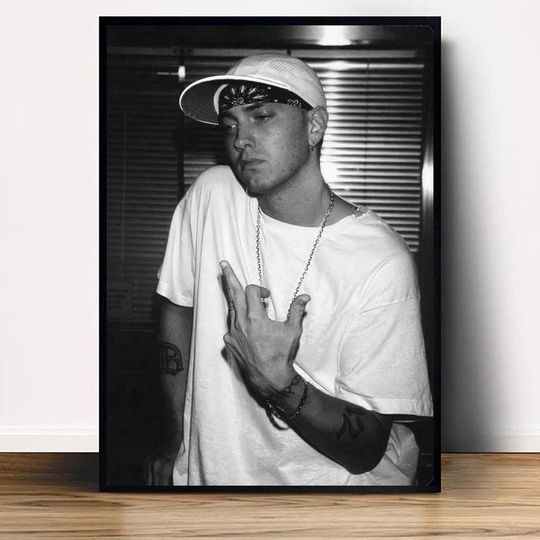 Discover Eminem Music Poster Canvas Wall Art Home Decor